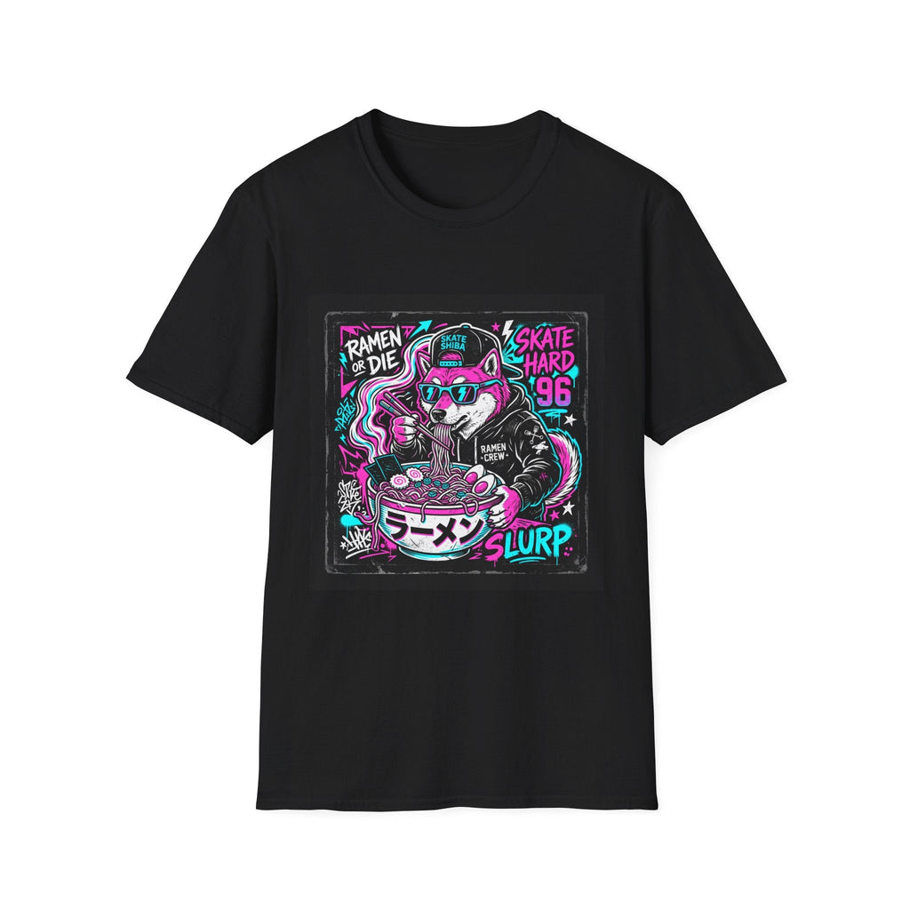 90s Skate Shiba Inu Tee - Premium Funny Graphic T Shirts