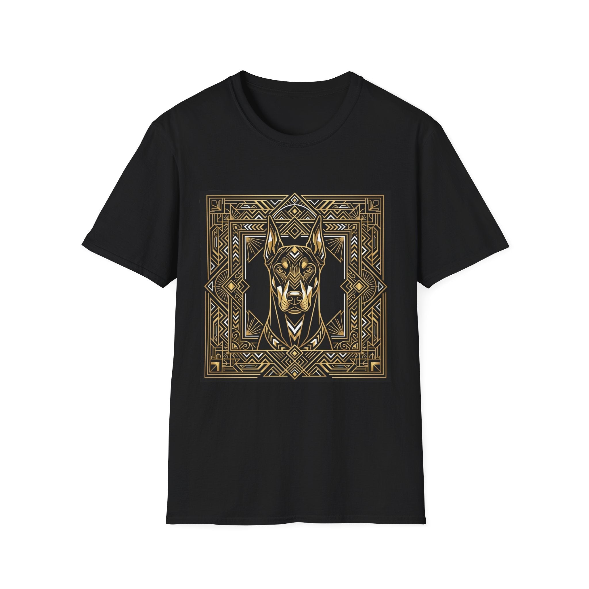 Art Deco Doberman Shirt - Premium Unisex Geometric Tee