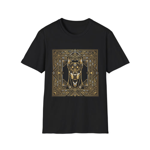 Art Deco Doberman Shirt - Premium Unisex Geometric Tee