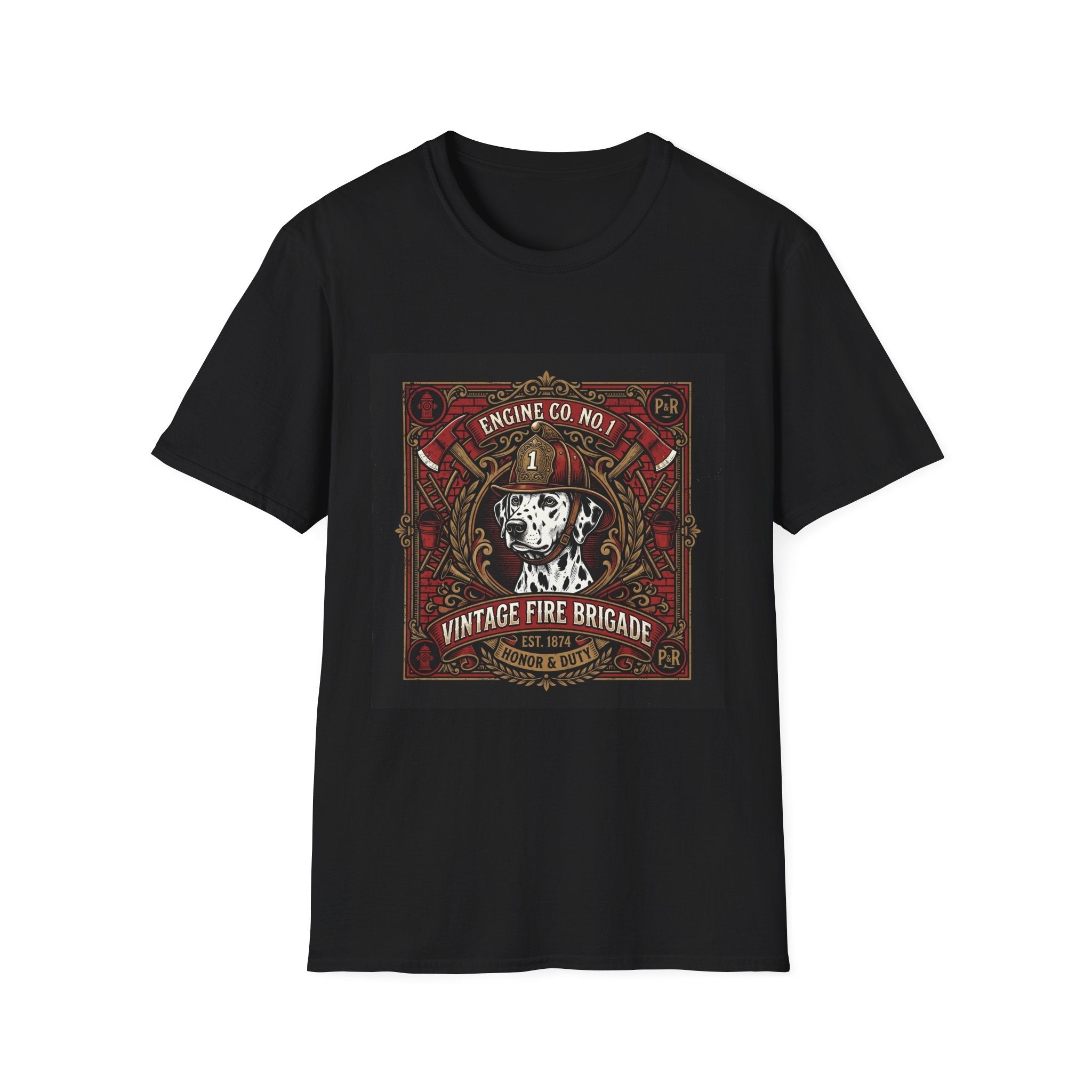 Vintage Fire Brigade Dalmatian Shirt - Premium Unisex Heritage Tee