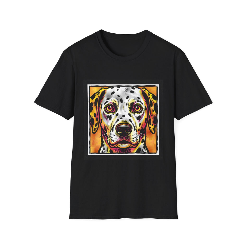 Halftone Pop-Art Dalmatian Shirt - Premium Unisex Retro Tee