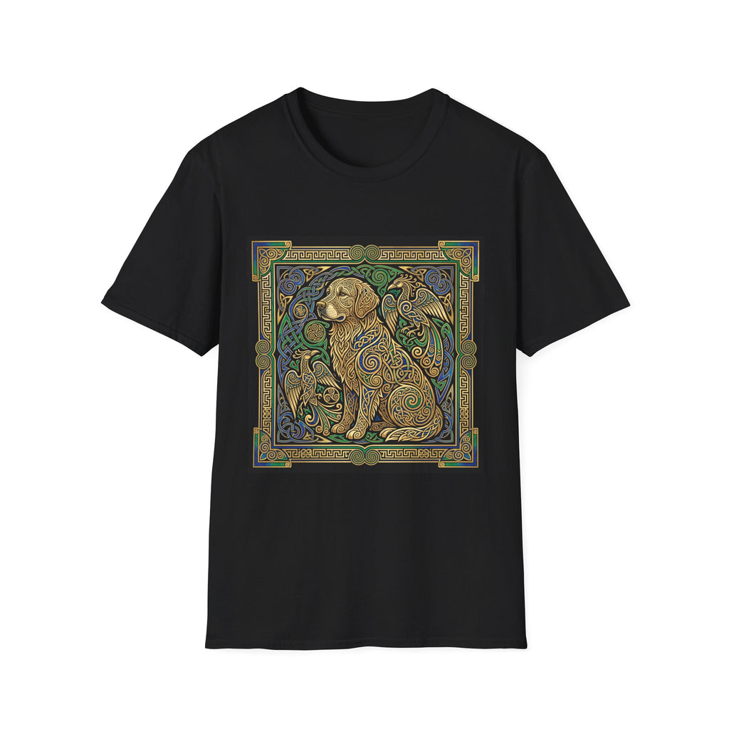 Celtic Illuminated Golden Retriever Tee