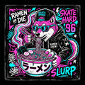 90s Skate Shiba Inu Tee - Premium Funny Graphic T Shirts