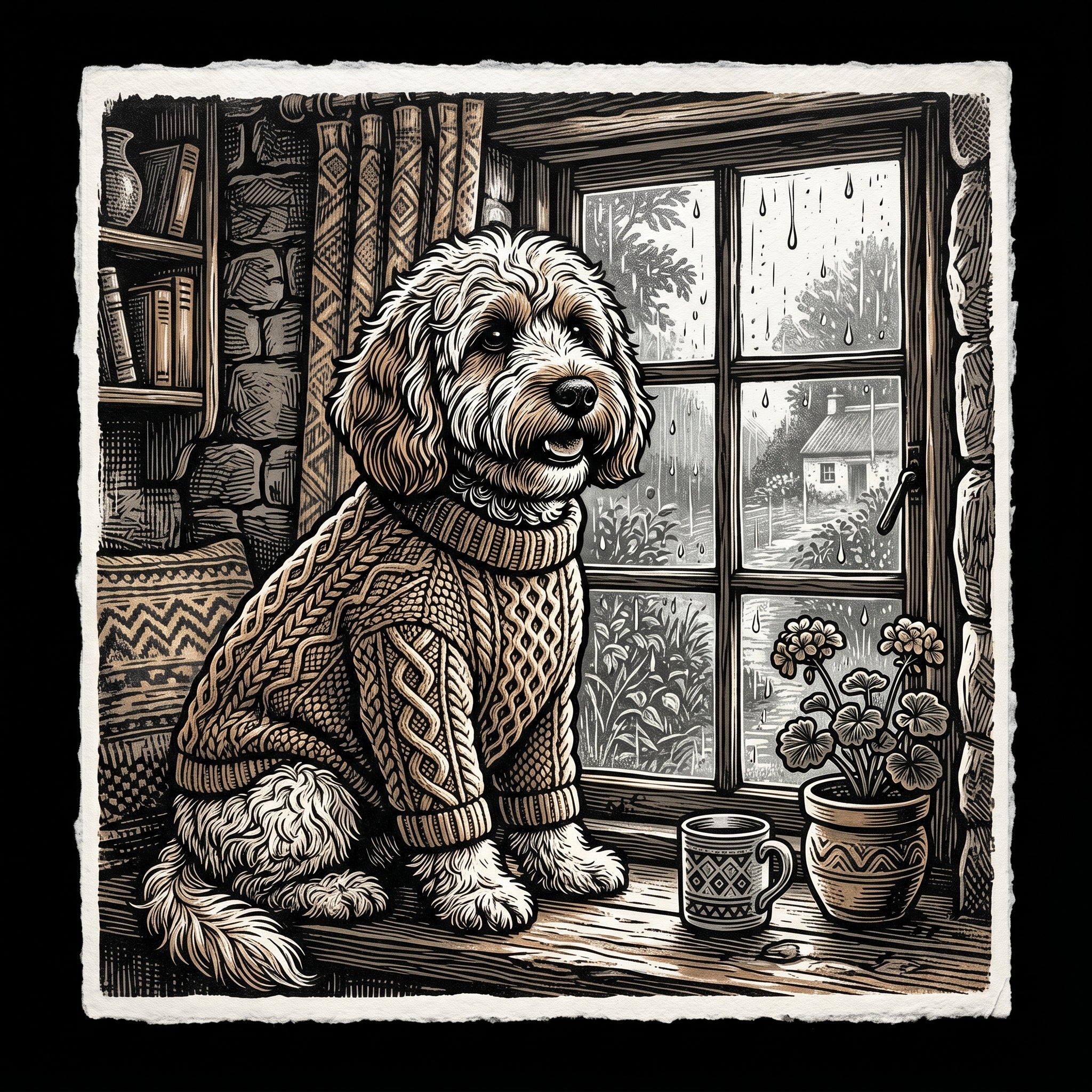 Aran Knit Cockapoo Tee