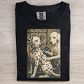 Retro Dalmatian Dog Tattoo Artist T-shirt