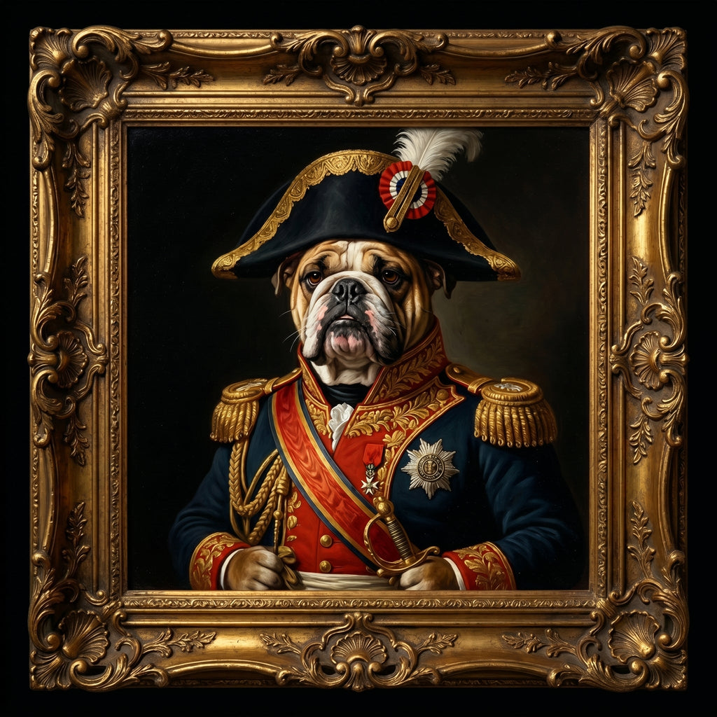 Regal General Bulldog Tee - Premium Funny Graphic T Shirts